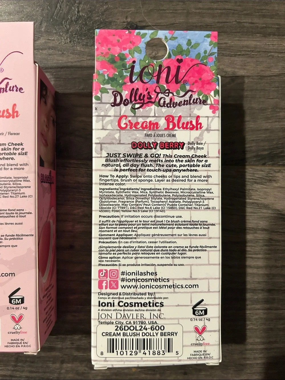 Ioni Dolly’s Adventure Cream Blush Set NEW